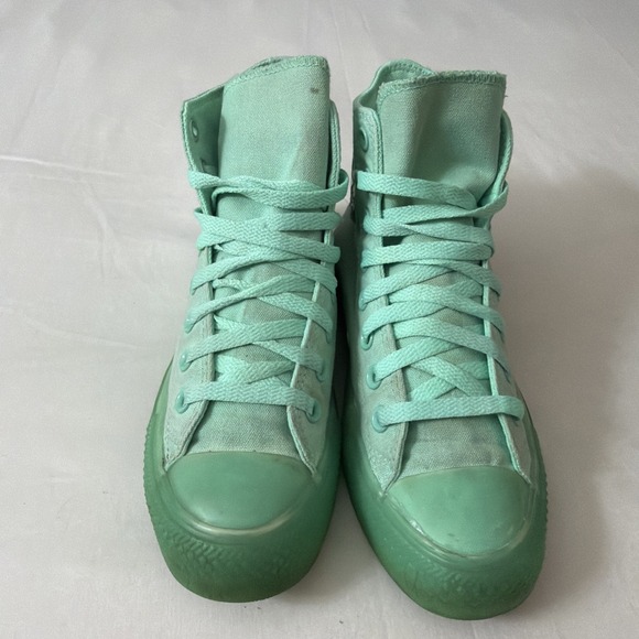 Converse All Star Chuck‎ Taylor Hi Top Peppermint Green Sneakers M 6.5/Women 8.5 - Picture 2 of 16